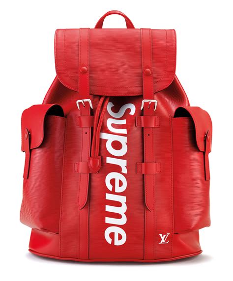 supreme lv backpack red